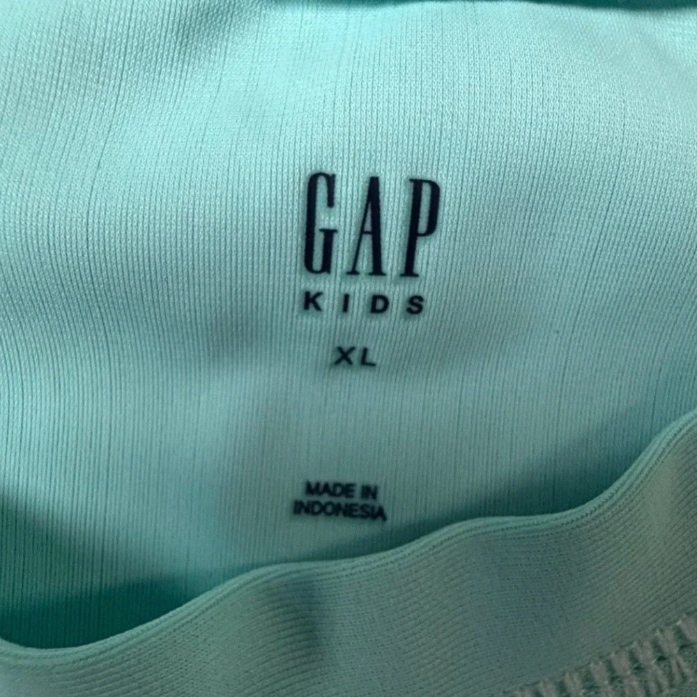 Gap Kids Aqua Blue Surfer Graphic Rash Guard Swim Shirt XL 12-13 K13